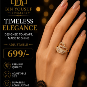 Swan/Duck Crystal Ring